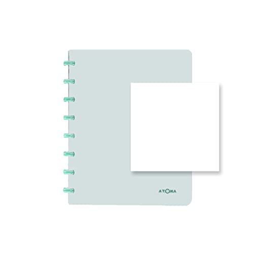 ATOMA Notizbuch System - Smooth - A5 - blau - blanco von ATOMA