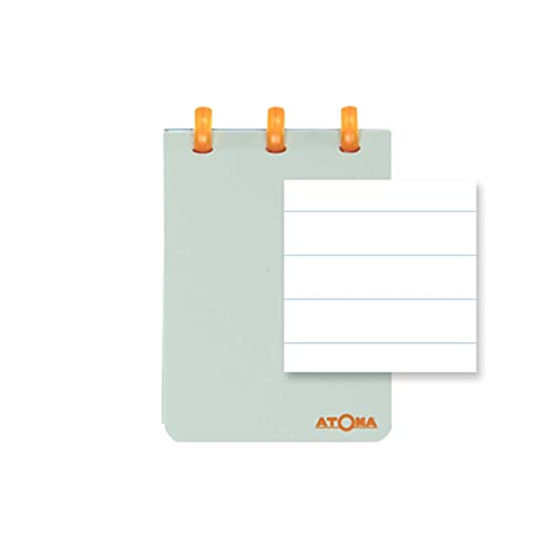 ATOMA Notizbuch System - Smooth - A7 - Olive - Liniert von ATOMA