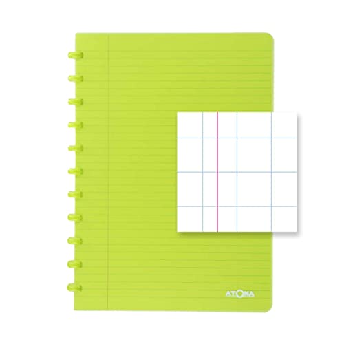 ATOMA Notizbuchsystem - Robust transparent - A4 - grün - Kariert 10 mm ATOMA Notizbuchsystem - Robust transparent - A4 - grün - Kariert 10 mm von ATOMA