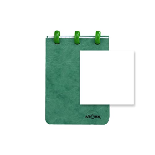 ATOMA Notizbuchsystem - Traditional Colors Cardboard - 78 x 107 mm - grün - Kariert 5 mm ATOMA Notizbuchsystem - Traditional Colors Cardboard - 78 x 107 mm - grün - Kariert 5 mm von ATOMA