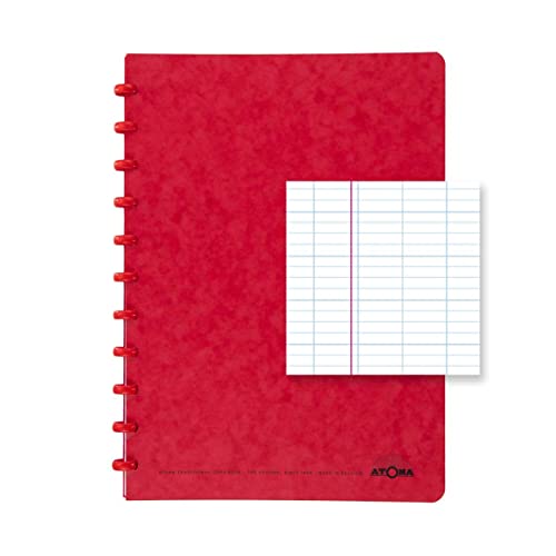 ATOMA Notizbuchsystem - Traditional Colors Cardboard - A4 - rot - Seyes ATOMA Notizbuchsystem - Traditional Colors Cardboard - A4 - rot - Seyes von ATOMA