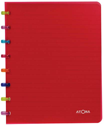 Tutti Frutti Atoma Notizbuch, A5, liniert, 144 Seiten bewegliche, Rot Tutti Frutti Atoma Notizbuch, A5, liniert, 144 Seiten bewegliche, Rot von ATOMA