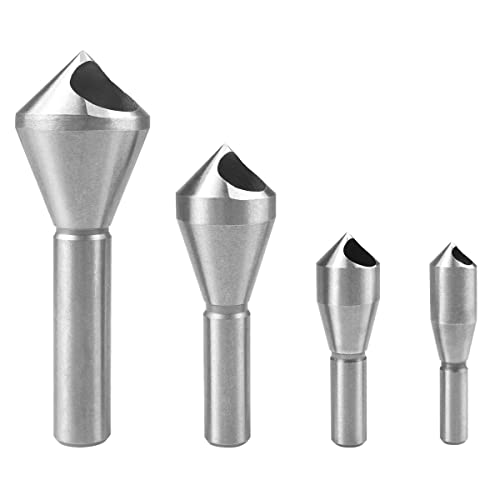 ATOPLEE Senker-Bohrer-Set, 4 Stück 90-Grad-Hochgeschwindigkeitsstahl-Senker-Bohrer für Holz, Metall, Faserplatten, Sperrholz, Kunststoff, PVC ATOPLEE Senker-Bohrer-Set, 4 Stück 90-Grad-Hochgeschwindigkeitsstahl-Senker-Bohrer für Holz, Metall, Faserplatten, Sperrholz, Kunststoff, PVC von ATOPLEE