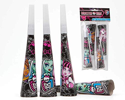 Atosa – 17132 – Pack 4 Spitztüten 20 cm Monster High von ATOSA