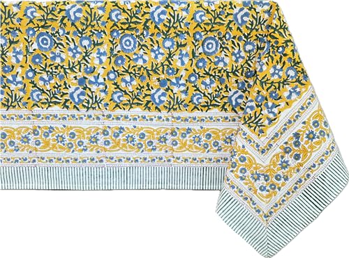 ATOSII Herbst-Tischdecke, handbedruckt, quadratisch, 152,4 x 152,4 cm, quadratisch, für Küche, Esszimmer, Party, Hochzeit, Außenbereich, Oster-Tischdecke, 152,4 x 152,4 cm, quadratisch ATOSII Herbst-Tischdecke, handbedruckt, quadratisch, 152,4 x 152,4 cm, quadratisch, für Küche, Esszimmer, Party, Hochzeit, Außenbereich, Oster-Tischdecke, 152,4 x 152,4 cm, quadratisch von ATOSII