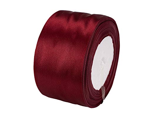 ATRBB Satinband, 22 m, 5,1 cm breit, perfekt für Hochzeiten, handgefertigte Schleifen und Geschenkverpackungen, Weinrot ATRBB Satinband, 22 m, 5,1 cm breit, perfekt für Hochzeiten, handgefertigte Schleifen und Geschenkverpackungen, Weinrot von ATRBB