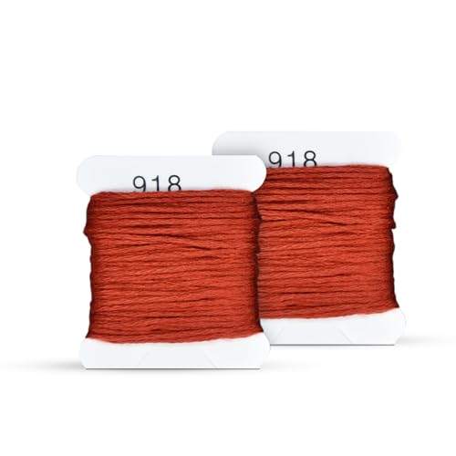 ATTERET Stickgarn-Set und Nachfüllpackungen – Baumwollfäden – DMC-Farbkodierung für Kreuzstich, Schnurhandwerk, Freundschaftsarmbänder von ATTERET