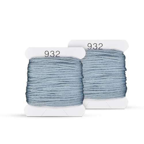 ATTERET Stickgarn-Set und Nachfüllpackungen – Baumwollfäden – DMC-Farbkodierung für Kreuzstich, Schnurhandwerk, Freundschaftsarmbänder ATTERET Stickgarn-Set und Nachfüllpackungen – Baumwollfäden – DMC-Farbkodierung für Kreuzstich, Schnurhandwerk, Freundschaftsarmbänder von ATTERET