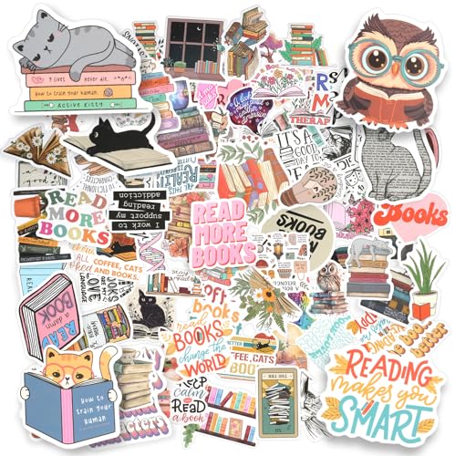 AUAUY 100 Stück Aufkleber, Buch Lesen Vintage Aufkleber, Verschiedene Muster Sticker, Wasserdichte Vinyl Aufkleber, Ästhetische Aufkleber für Wasserflasche Laptop Scrapbook Tagebuch Erwachsene Kinder AUAUY 100 Stück Aufkleber, Buch Lesen Vintage Aufkleber, Verschiedene Muster Sticker, Wasserdichte Vinyl Aufkleber, Ästhetische Aufkleber für Wasserflasche Laptop Scrapbook Tagebuch Erwachsene Kinder von AUAUY