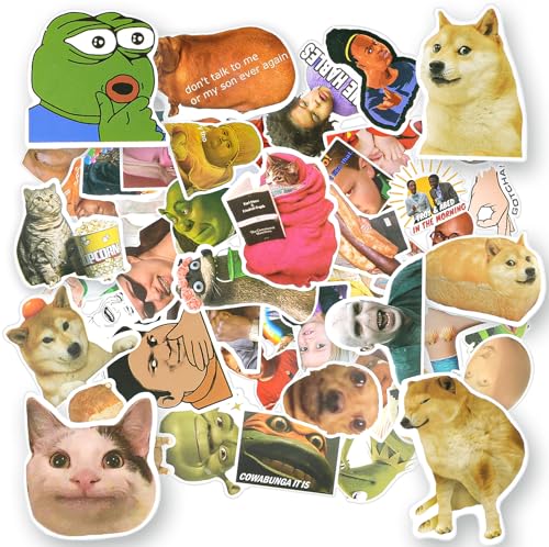 AUAUY 50 Stück Aufkleber, Emoticons Aufkleber, Verschiedene Muster Sticker, Wasserdichte Vinyl Aufkleber für Erwachsene Kinder, Ästhetische Aufkleber für Wasserflasche Laptop Scrapbook Tagebuch AUAUY 50 Stück Aufkleber, Emoticons Aufkleber, Verschiedene Muster Sticker, Wasserdichte Vinyl Aufkleber für Erwachsene Kinder, Ästhetische Aufkleber für Wasserflasche Laptop Scrapbook Tagebuch von AUAUY