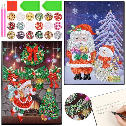 AUAUY Basteln Mädchen 7 8 9 10 Jahre, A5 Notizbuch Diamantmalerei, 5D DIY Diamond Pasted Painting Notebook Kits, Strass Diamant Malerei Notizbuch, Blanko Tagebuch aus Leder für Schülerbüro Schulbedarf AUAUY Basteln Mädchen 7 8 9 10 Jahre, A5 Notizbuch Diamantmalerei, 5D DIY Diamond Pasted Painting Notebook Kits, Strass Diamant Malerei Notizbuch, Blanko Tagebuch aus Leder für Schülerbüro Schulbedarf von AUAUY