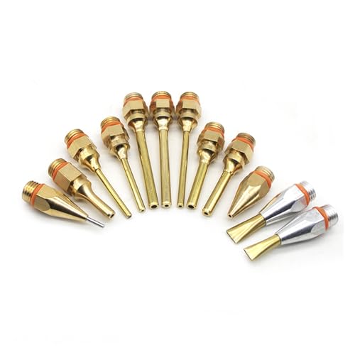 AUBEST Schnelles Vorheizen 1,5 x 70 mm, 1,8 x 55 mm, Heißklebepistole, Kupfer, Lange Düse, Düse mit großem und kleinem Durchmesser, 1 mm Düse mit Düsenschlüssel, 1 Stück/Lot(2.0x70mm) von AUBEST