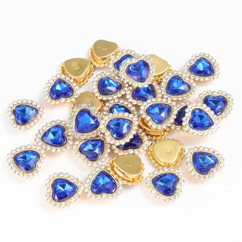 30 Stück 10 mm Pfirsichherz Sonnenblume Gold flache Unterseite Hand zum Aufnähen auf Strass DIY Kleidung Schuhe Tasche Haarschmuck Zubehör von AUCBGJQCPM