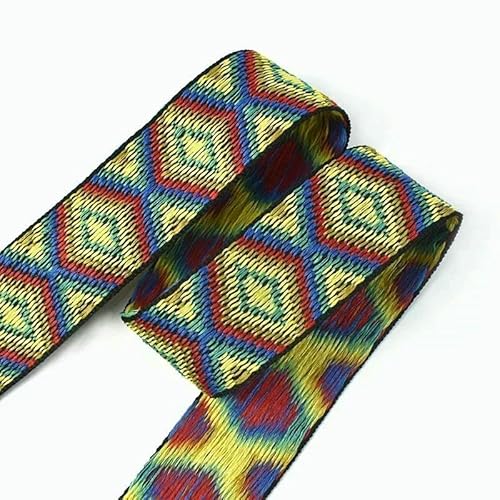 4,5 m, Polyester-Baumwoll-Jacquard-Gurtband, Nähen, Band, Kleidersack, Riemen, Schrägband, dekoratives Spitzenband, 30/38 mm 4,5 m, Polyester-Baumwoll-Jacquard-Gurtband, Nähen, Band, Kleidersack, Riemen, Schrägband, dekoratives Spitzenband, 30/38 mm von AUCBGJQCPM