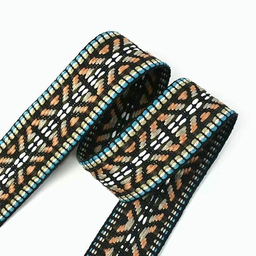 4,5 m, Polyester-Baumwoll-Jacquard-Gurtband, Nähen, Band, Kleidersack, Riemen, Schrägband, dekoratives Spitzenband, 30/38 mm 4,5 m, Polyester-Baumwoll-Jacquard-Gurtband, Nähen, Band, Kleidersack, Riemen, Schrägband, dekoratives Spitzenband, 30/38 mm von AUCBGJQCPM