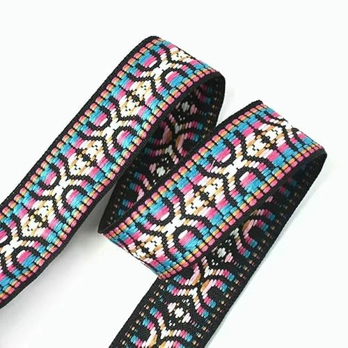 4,5 m, Polyester-Baumwoll-Jacquard-Gurtband, Nähen, Band, Kleidersack, Riemen, Schrägband, dekoratives Spitzenband, 30/38 mm 4,5 m, Polyester-Baumwoll-Jacquard-Gurtband, Nähen, Band, Kleidersack, Riemen, Schrägband, dekoratives Spitzenband, 30/38 mm von AUCBGJQCPM