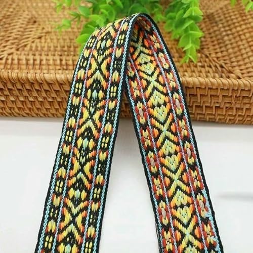 4,5 m, Polyester-Baumwoll-Jacquard-Gurtband, Nähen, Band, Kleidersack, Riemen, Schrägband, dekoratives Spitzenband, 30/38 mm 4,5 m, Polyester-Baumwoll-Jacquard-Gurtband, Nähen, Band, Kleidersack, Riemen, Schrägband, dekoratives Spitzenband, 30/38 mm von AUCBGJQCPM