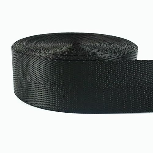 4 m langes schwarzes Nylon-Gurtband, Fischgrätenmuster, 20/25/32/38/50 mm, für DIY-Taschenriemen, Sicherheitsgurt, Nähzubehör 4 m langes schwarzes Nylon-Gurtband, Fischgrätenmuster, 20/25/32/38/50 mm, für DIY-Taschenriemen, Sicherheitsgurt, Nähzubehör von AUCBGJQCPM