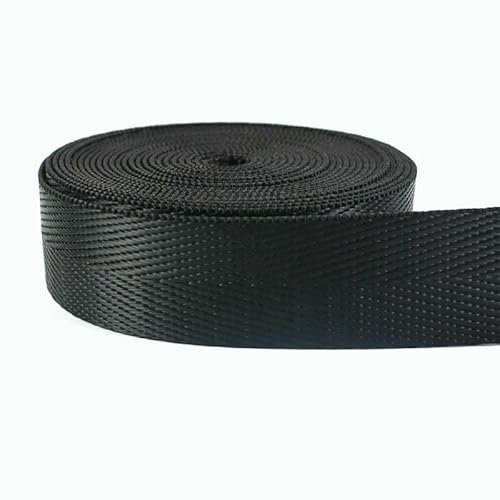 4 m langes schwarzes Nylon-Gurtband, Fischgrätenmuster, 20/25/32/38/50 mm, für DIY-Taschenriemen, Sicherheitsgurt, Nähzubehör 4 m langes schwarzes Nylon-Gurtband, Fischgrätenmuster, 20/25/32/38/50 mm, für DIY-Taschenriemen, Sicherheitsgurt, Nähzubehör von AUCBGJQCPM