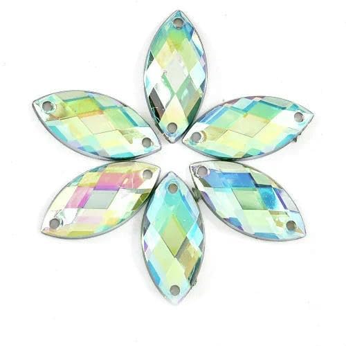 Acryl-Strasssteine mit Pferdeaugen-Glitzer, zum Aufnähen, Großpackung zum Nähen, Nähzubehör Acryl-Strasssteine mit Pferdeaugen-Glitzer, zum Aufnähen, Großpackung zum Nähen, Nähzubehör von AUCBGJQCPM
