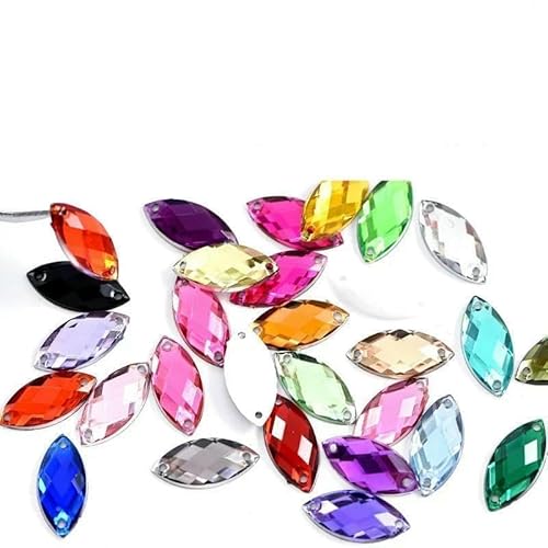 Acryl-Strasssteine mit Pferdeaugen-Glitzer, zum Aufnähen, Großpackung zum Nähen, Nähzubehör Acryl-Strasssteine mit Pferdeaugen-Glitzer, zum Aufnähen, Großpackung zum Nähen, Nähzubehör von AUCBGJQCPM