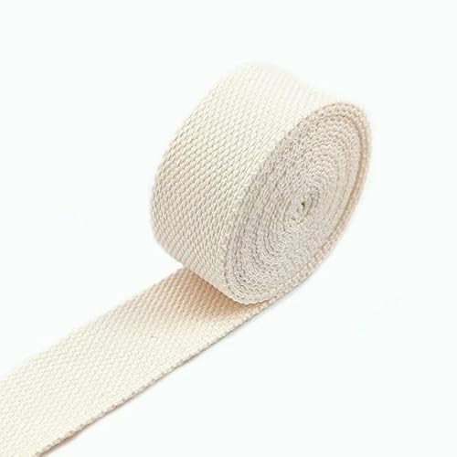 Baumwoll-Gurtband, 10 m, 25 mm, 2 mm dick, Segeltuchband für Rucksack, Tasche, Gurt, Sicherheitsgurt, Schrägband, DIY, Nähzubehör Baumwoll-Gurtband, 10 m, 25 mm, 2 mm dick, Segeltuchband für Rucksack, Tasche, Gurt, Sicherheitsgurt, Schrägband, DIY, Nähzubehör von AUCBGJQCPM