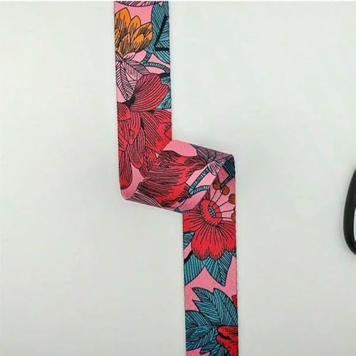 Bedrucktes Nylon-Gurtband, Boho, Taschengurt, Handtaschengriff, Ledergürtel, Schrägband, Nähmaterial, Zubehör, 2 m, 38 mm Bedrucktes Nylon-Gurtband, Boho, Taschengurt, Handtaschengriff, Ledergürtel, Schrägband, Nähmaterial, Zubehör, 2 m, 38 mm von AUCBGJQCPM