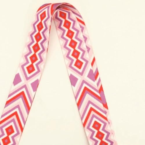 Bedrucktes Nylon-Gurtband, Boho, Taschengurt, Handtaschengriff, Ledergürtel, Schrägband, Nähmaterial, Zubehör, 2 m, 38 mm Bedrucktes Nylon-Gurtband, Boho, Taschengurt, Handtaschengriff, Ledergürtel, Schrägband, Nähmaterial, Zubehör, 2 m, 38 mm von AUCBGJQCPM
