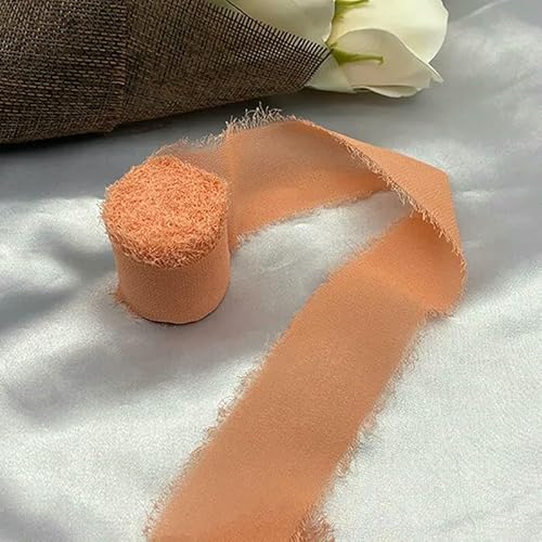 Dekorative Bänder zum Nähen Rosen Spitzenband Chiffon Seidenband Blumen Hochzeit Spitze für Krawatten handgefertigt von AUCBGJQCPM
