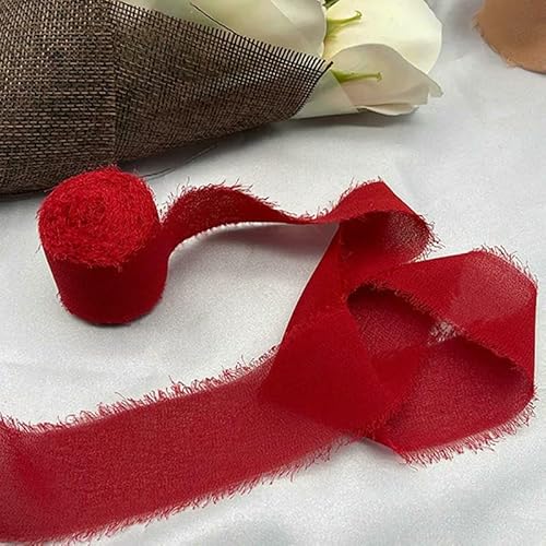 Dekorative Bänder zum Nähen von Rosen, Spitzenband, Chiffon, Seidenband, Hochzeit, Spitze, Blumenstrauß, Wickeldekoration Dekorative Bänder zum Nähen von Rosen, Spitzenband, Chiffon, Seidenband, Hochzeit, Spitze, Blumenstrauß, Wickeldekoration von AUCBGJQCPM