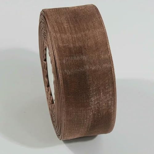 Durchsichtiges Chiffonband, Organza-Satinbänder für Geschenkverpackungen, Dekoration, Hochzeitssträuße, Party-Kranz, Spitzenstoff, 9,1 m Durchsichtiges Chiffonband, Organza-Satinbänder für Geschenkverpackungen, Dekoration, Hochzeitssträuße, Party-Kranz, Spitzenstoff, 9,1 m von AUCBGJQCPM