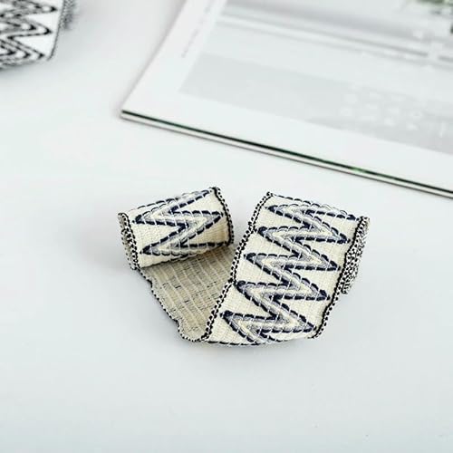 Elastisches Jacquard-Gurtband, 1 m, Nähen, Band, Kleidersack, Schrägband, dekoratives Spitzenband, Bastelbedarf von AUCBGJQCPM