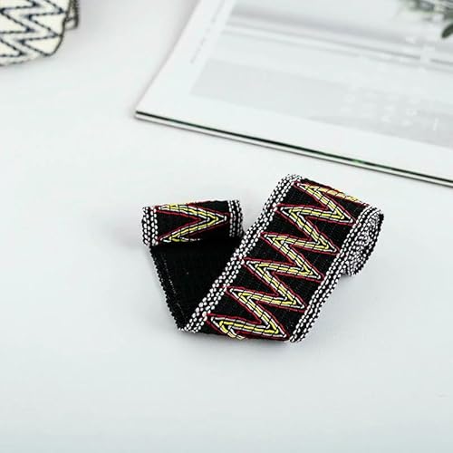 Elastisches Jacquard-Gurtband, 1 m, Nähen, Band, Kleidersack, Schrägband, dekoratives Spitzenband, Bastelbedarf von AUCBGJQCPM