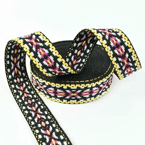 Jacquard-Gurtband, ethnisches Band, Taschen, Riemen, Schuhe, Gürtel, Kleidung, dekoratives Schrägband, Nähzubehör, 10 m, 20 mm Jacquard-Gurtband, ethnisches Band, Taschen, Riemen, Schuhe, Gürtel, Kleidung, dekoratives Schrägband, Nähzubehör, 10 m, 20 mm von AUCBGJQCPM