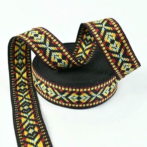 Jacquard-Gurtband, ethnisches Band, Taschen, Riemen, Schuhe, Gürtel, Kleidung, dekoratives Schrägband, Nähzubehör, 10 m, 20 mm von AUCBGJQCPM
