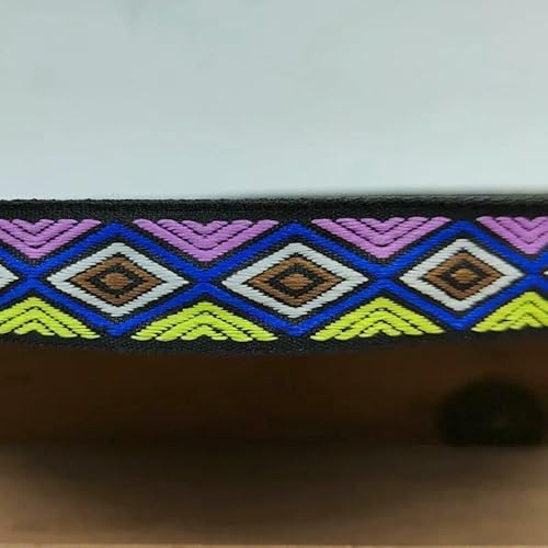 Jacquard-Polyester-Gurtband, Tasche, Schultergurt, Gürtel, Dekorband, Schrägband, Spitze, Kleidung, Nähzubehör, 4,5 m, 20 mm Jacquard-Polyester-Gurtband, Tasche, Schultergurt, Gürtel, Dekorband, Schrägband, Spitze, Kleidung, Nähzubehör, 4,5 m, 20 mm von AUCBGJQCPM
