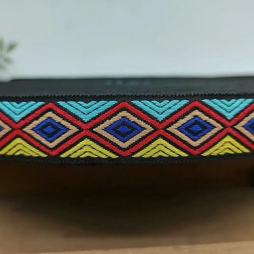 Jacquard-Polyester-Gurtband, Tasche, Schultergurt, Gürtel, Dekorband, Schrägband, Spitze, Kleidung, Nähzubehör, 4,5 m, 20 mm Jacquard-Polyester-Gurtband, Tasche, Schultergurt, Gürtel, Dekorband, Schrägband, Spitze, Kleidung, Nähzubehör, 4,5 m, 20 mm von AUCBGJQCPM