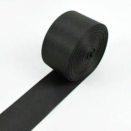 Nylon-Gurtband, 5 m, 10–100 mm, schwarz, für Taschen, Rucksack, Haustierhalsband, Gürtel, Band, DIY, Schrägband, Nähzubehör Nylon-Gurtband, 5 m, 10–100 mm, schwarz, für Taschen, Rucksack, Haustierhalsband, Gürtel, Band, DIY, Schrägband, Nähzubehör von AUCBGJQCPM
