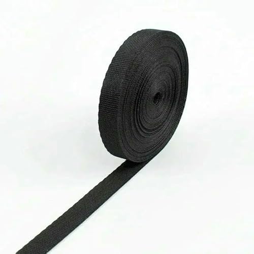 Nylon-Gurtband, 5 m, 10–100 mm, schwarz, für Taschen, Rucksack, Haustierhalsband, Gürtel, Band, DIY, Schrägband, Nähzubehör Nylon-Gurtband, 5 m, 10–100 mm, schwarz, für Taschen, Rucksack, Haustierhalsband, Gürtel, Band, DIY, Schrägband, Nähzubehör von AUCBGJQCPM