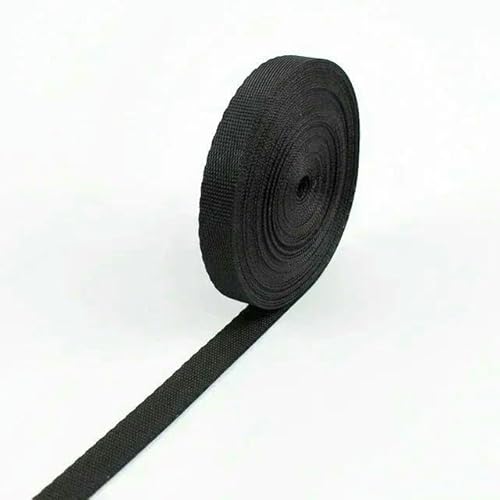 Nylon-Gurtband, 5 m, 10–100 mm, schwarz, für Taschen, Rucksack, Haustierhalsband, Gürtel, Band, DIY, Schrägband, Nähzubehör Nylon-Gurtband, 5 m, 10–100 mm, schwarz, für Taschen, Rucksack, Haustierhalsband, Gürtel, Band, DIY, Schrägband, Nähzubehör von AUCBGJQCPM