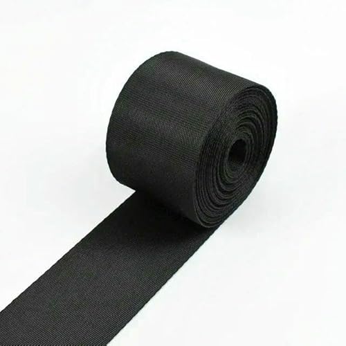 Nylon-Gurtband, 5 m, 10–100 mm, schwarz, für Taschen, Rucksack, Haustierhalsband, Gürtel, Band, DIY, Schrägband, Nähzubehör Nylon-Gurtband, 5 m, 10–100 mm, schwarz, für Taschen, Rucksack, Haustierhalsband, Gürtel, Band, DIY, Schrägband, Nähzubehör von AUCBGJQCPM