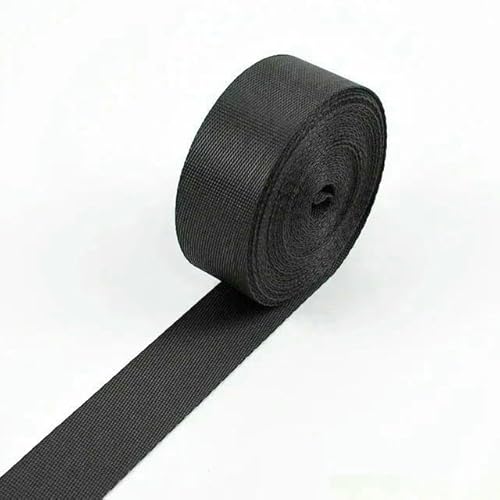 Nylon-Gurtband, 5 m, 10–100 mm, schwarz, für Taschen, Rucksack, Haustierhalsband, Gürtel, Band, DIY, Schrägband, Nähzubehör Nylon-Gurtband, 5 m, 10–100 mm, schwarz, für Taschen, Rucksack, Haustierhalsband, Gürtel, Band, DIY, Schrägband, Nähzubehör von AUCBGJQCPM