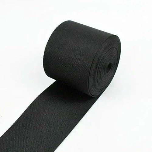 Nylon-Gurtband, 5 m, 10–100 mm, schwarz, für Taschen, Rucksack, Haustierhalsband, Gürtel, Band, DIY, Schrägband, Nähzubehör Nylon-Gurtband, 5 m, 10–100 mm, schwarz, für Taschen, Rucksack, Haustierhalsband, Gürtel, Band, DIY, Schrägband, Nähzubehör von AUCBGJQCPM