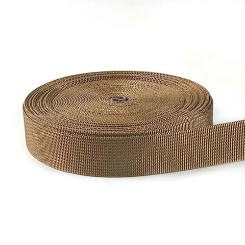 Nylon-Gurtband, 5 m, 20–38 mm, Armeegrün, Nähmaterial, Sicherheitsgurt, Rucksack, Taschen, Schnallen, Bekleidungszubehör Nylon-Gurtband, 5 m, 20–38 mm, Armeegrün, Nähmaterial, Sicherheitsgurt, Rucksack, Taschen, Schnallen, Bekleidungszubehör von AUCBGJQCPM