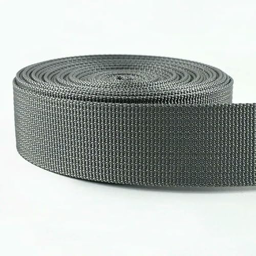 Nylon-Gurtband, 5 m, 20–38 mm, Armeegrün, Nähmaterial, Sicherheitsgurt, Rucksack, Taschen, Schnallen, Bekleidungszubehör von AUCBGJQCPM