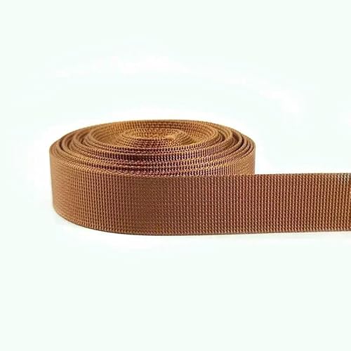Nylon-Gurtband, 5 m, 20–38 mm, Armeegrün, Nähmaterial, Sicherheitsgurt, Rucksack, Taschen, Schnallen, Bekleidungszubehör von AUCBGJQCPM