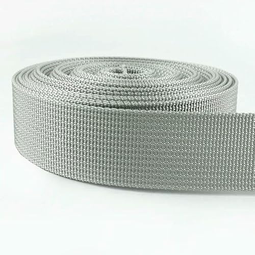 Nylon-Gurtband, 5 m, 20–38 mm, Armeegrün, Nähmaterial, Sicherheitsgurt, Rucksack, Taschen, Schnallen, Bekleidungszubehör von AUCBGJQCPM