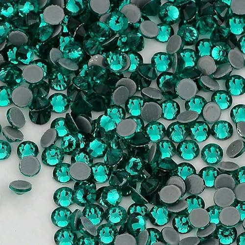 SS6-SS30 Strasssteine mit Glasrückseite, mehrfarbig, blauer Glitzer, runde Steine, Strasssteine für Nagelkunst, Stoff, Kleidung, Dekoration SS6-SS30 Strasssteine mit Glasrückseite, mehrfarbig, blauer Glitzer, runde Steine, Strasssteine für Nagelkunst, Stoff, Kleidung, Dekoration von AUCBGJQCPM