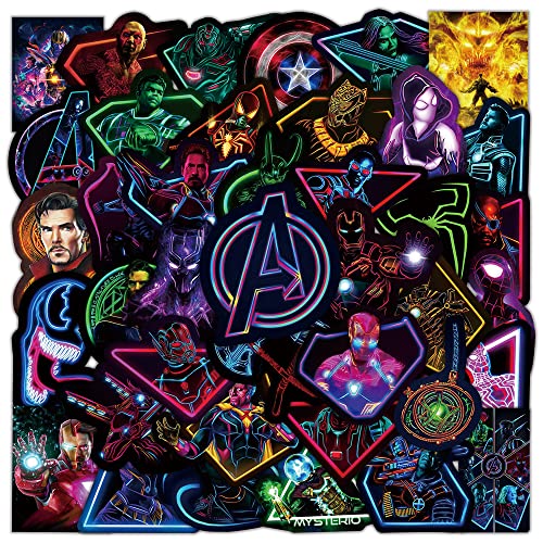 100 Stück Aufkleber Pack Noctilucent Marvel Superhelden Sticker Set Wasserdichte Vinyl Sticker für Laptop Kinder Autos Motorrad Fahrrad Skateboard Gepäck Koffer Computer Aufkleber Graffiti Decal 100 Stück Aufkleber Pack Noctilucent Marvel Superhelden Sticker Set Wasserdichte Vinyl Sticker für Laptop Kinder Autos Motorrad Fahrrad Skateboard Gepäck Koffer Computer Aufkleber Graffiti Decal von AUCEKO
