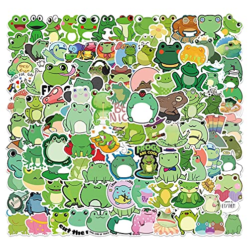 AUCEKO 100 Stück Frosch Aufkleber Pack Frog Sticker Set wasserdichte Vinyl Sticker für Laptop Kinder Autos Motorrad Fahrrad Skateboard Gepäck Koffer Computer Aufkleber Graffiti Decal AUCEKO 100 Stück Frosch Aufkleber Pack Frog Sticker Set wasserdichte Vinyl Sticker für Laptop Kinder Autos Motorrad Fahrrad Skateboard Gepäck Koffer Computer Aufkleber Graffiti Decal von AUCEKO